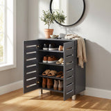 Euston Modern 2 Door Shoe Storage Cabinet