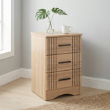 Tessa 3 Drawer Bedside Table