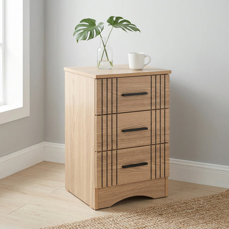 Tessa 3 Drawer Bedside Table