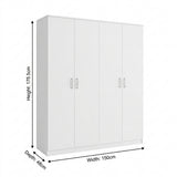 Dakota 4 Door Wardrobe