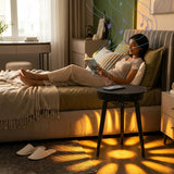 Bluetooth Speaker Side Table with 360° Sound & LED Light