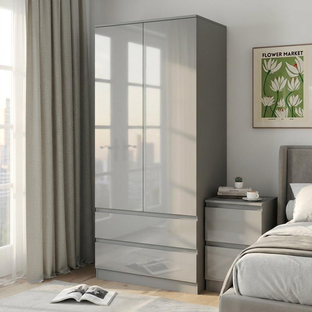 Soho 2 Door 2 Drawer Double Wardrobe