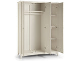 Cameo Stone White 3 Door Wardrobe