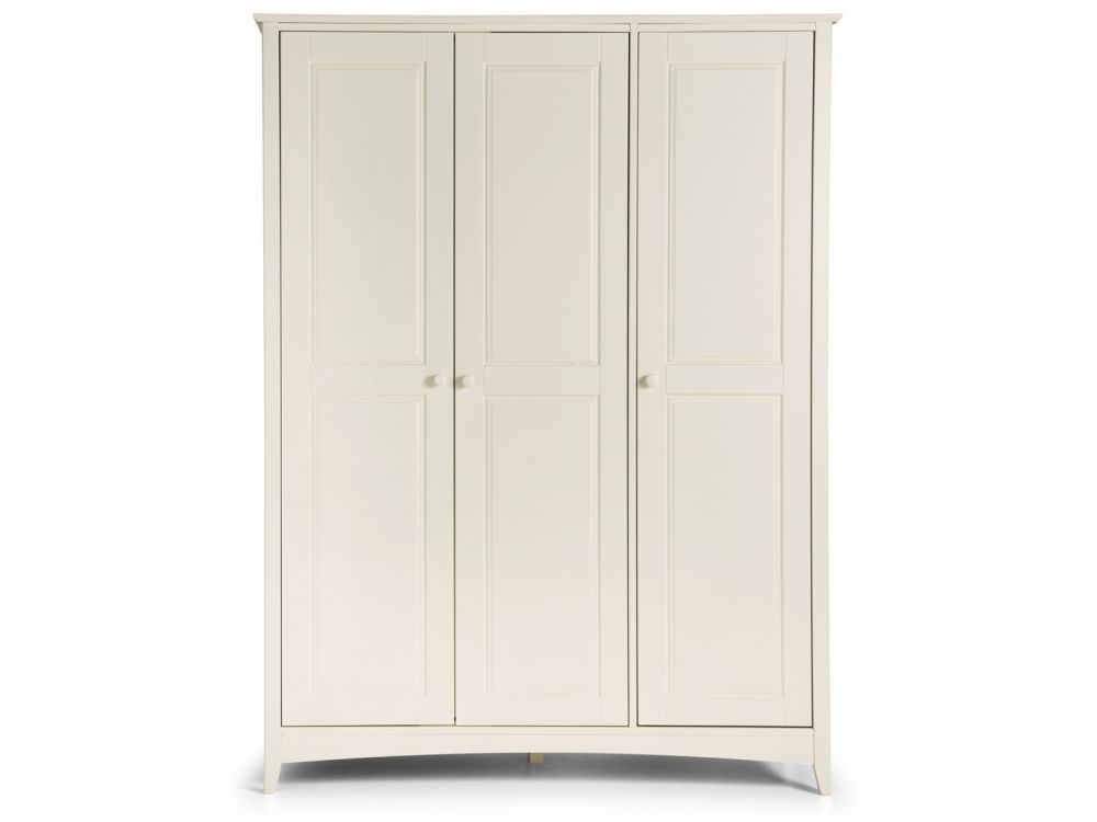 Cameo Stone White 3 Door Wardrobe