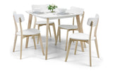 Casa Pair of White Dining Chairs