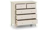 Cameo Stone White 3+2 Drawer Chest