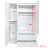 Soho 3 Door 2 Drawer Triple Wardrobe