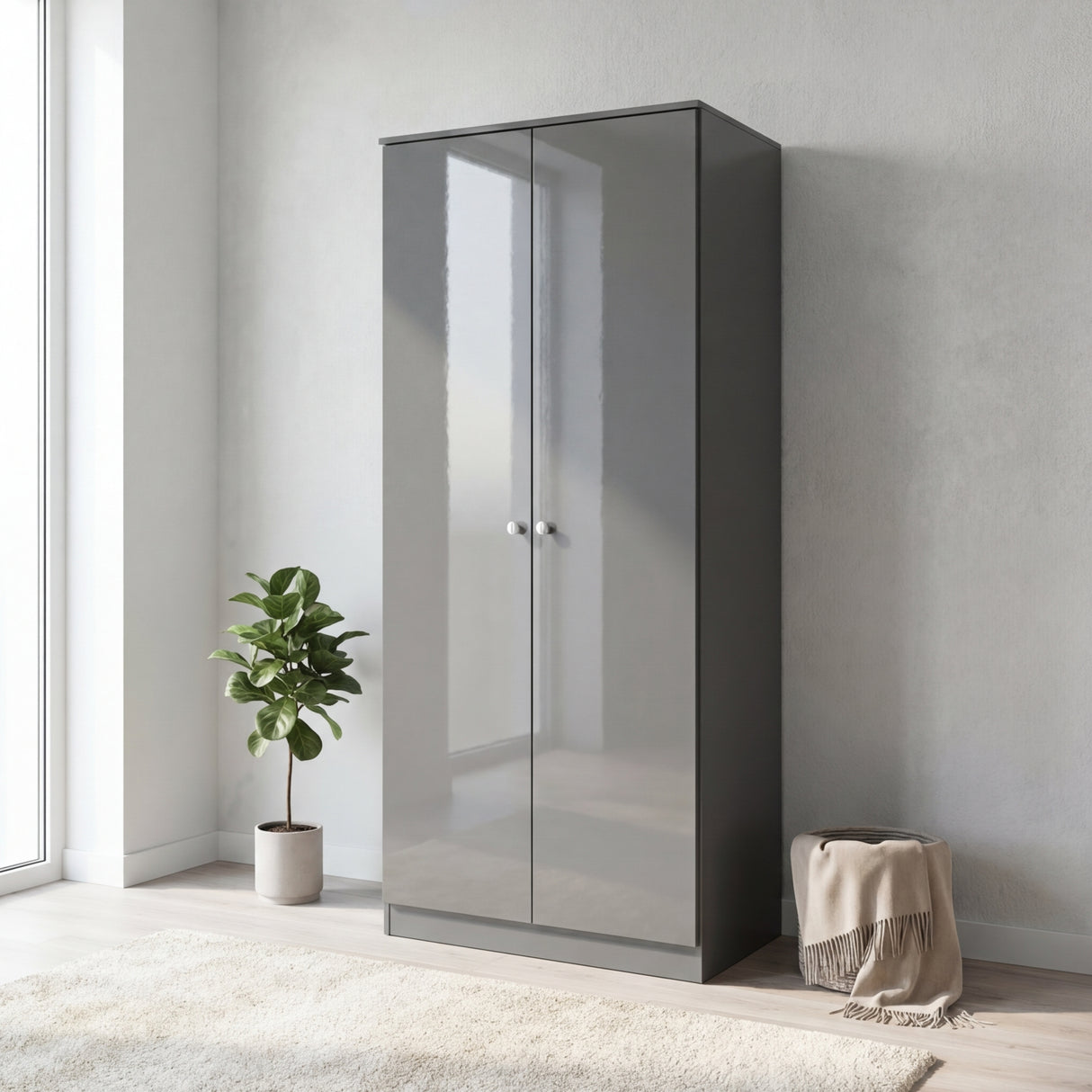 Denver 2 Door Double Wardrobe