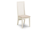 Vermont Pair of Ivory Dining Chairs