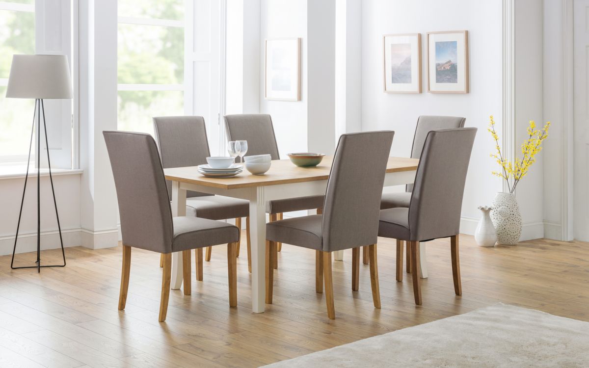 Davenport White Extending Dining Table