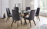 Chelsea Large Glass Round Top Dining Table