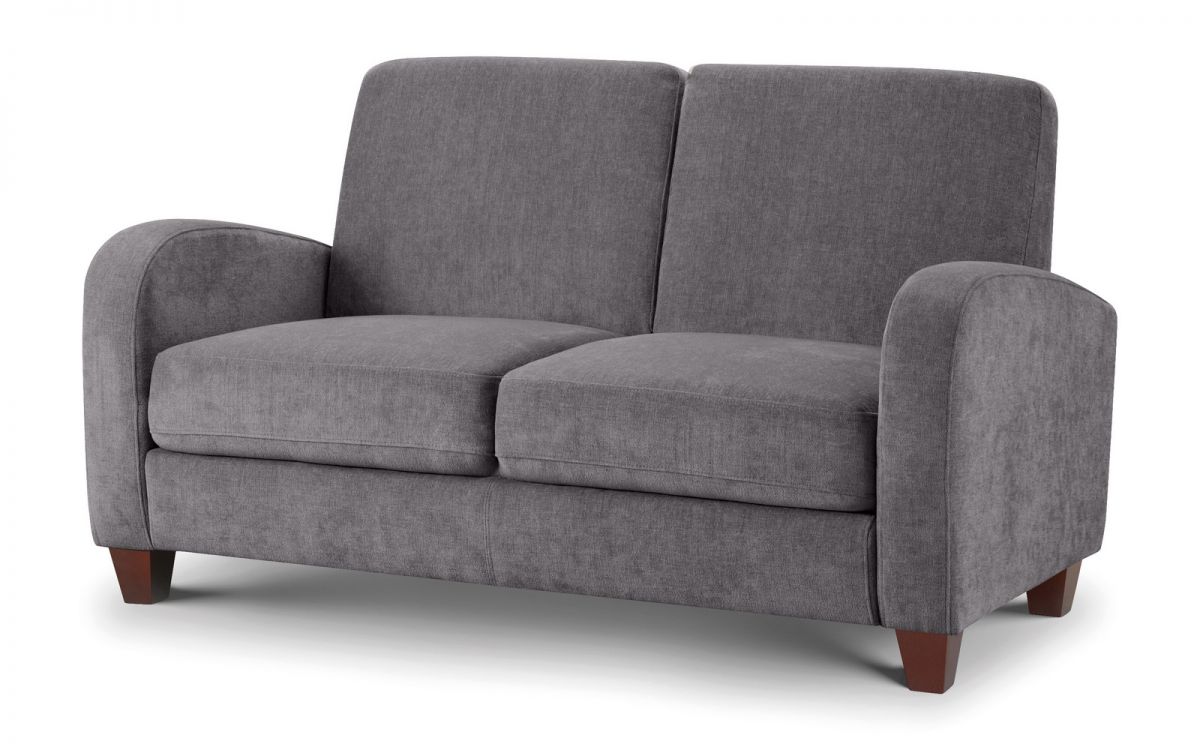 Vivo Dusk Grey 2 Seater Chenille Fabric Sofa