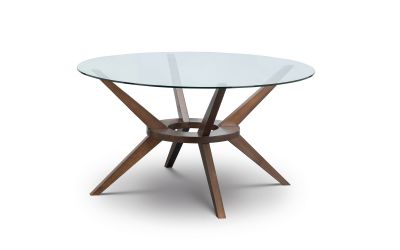 Chelsea Large Glass Round Top Dining Table