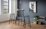 Dalston Pair of Round Bar Stools