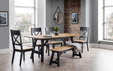 Hockley Dining Table, Bench and 4 Chairs