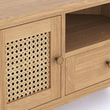 Cypress 1 Door 1 Drawer Rattan Corner TV Unit
