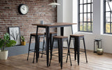 Grafton Bar Table with 4 Grafton Backless Bar Stools