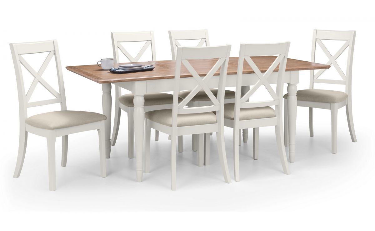 Provence Dining Table Set with 6 Chairs