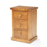 Verde Small 3 Drawer Bedside Table