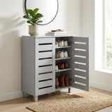 Euston Modern 2 Door Shoe Storage Cabinet