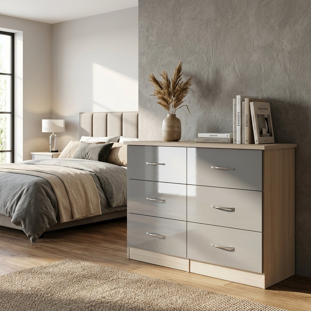 Nevada 6 Drawer Chest of Drawers