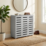 Euston Modern 3 Door Shoe Storage Cabinet
