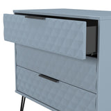 Harlequin 3 Drawer Chest with Black Hairpin Legs