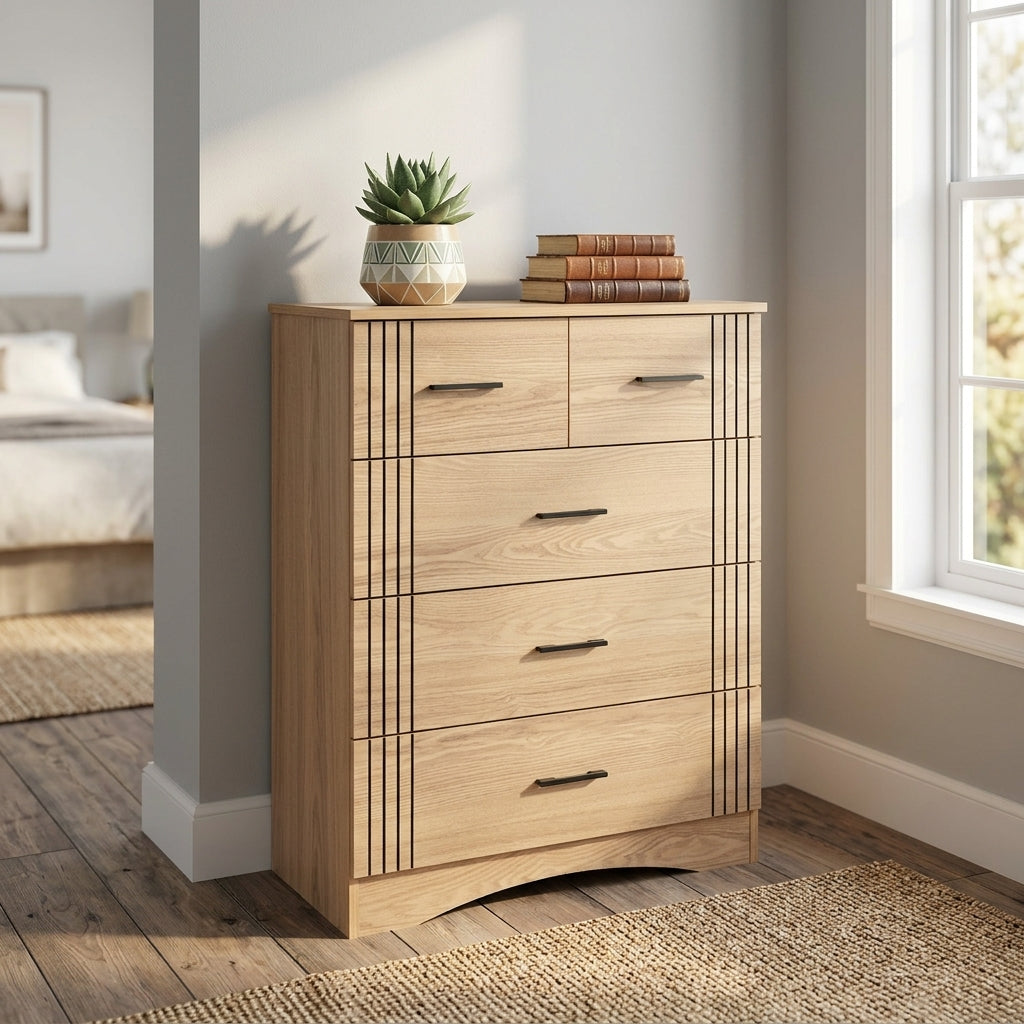 Tessa 3+2 Drawer Chest of Drawers