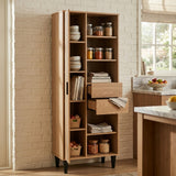 Tessa 1 Door 2 Drawer Bookcase Storage Cupboard