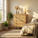 Manila Rattan 3+2 Drawer Chest of Drawers