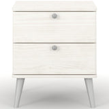 Augusta Curved 2 Drawer Bedside Table