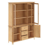 Saxon 5 Door 3 Drawer Display Cabinet