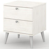 Augusta Curved 2 Drawer Bedside Table