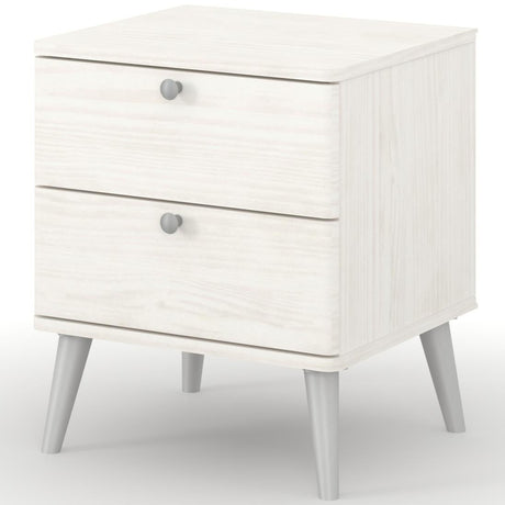 Augusta Curved 2 Drawer Bedside Table