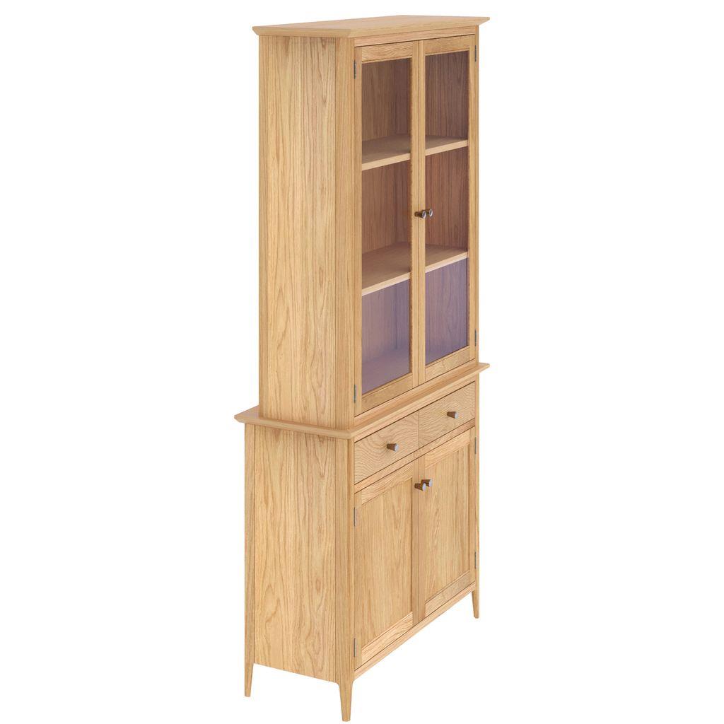 Saxon 4 Door 2 Drawer Display Cabinet