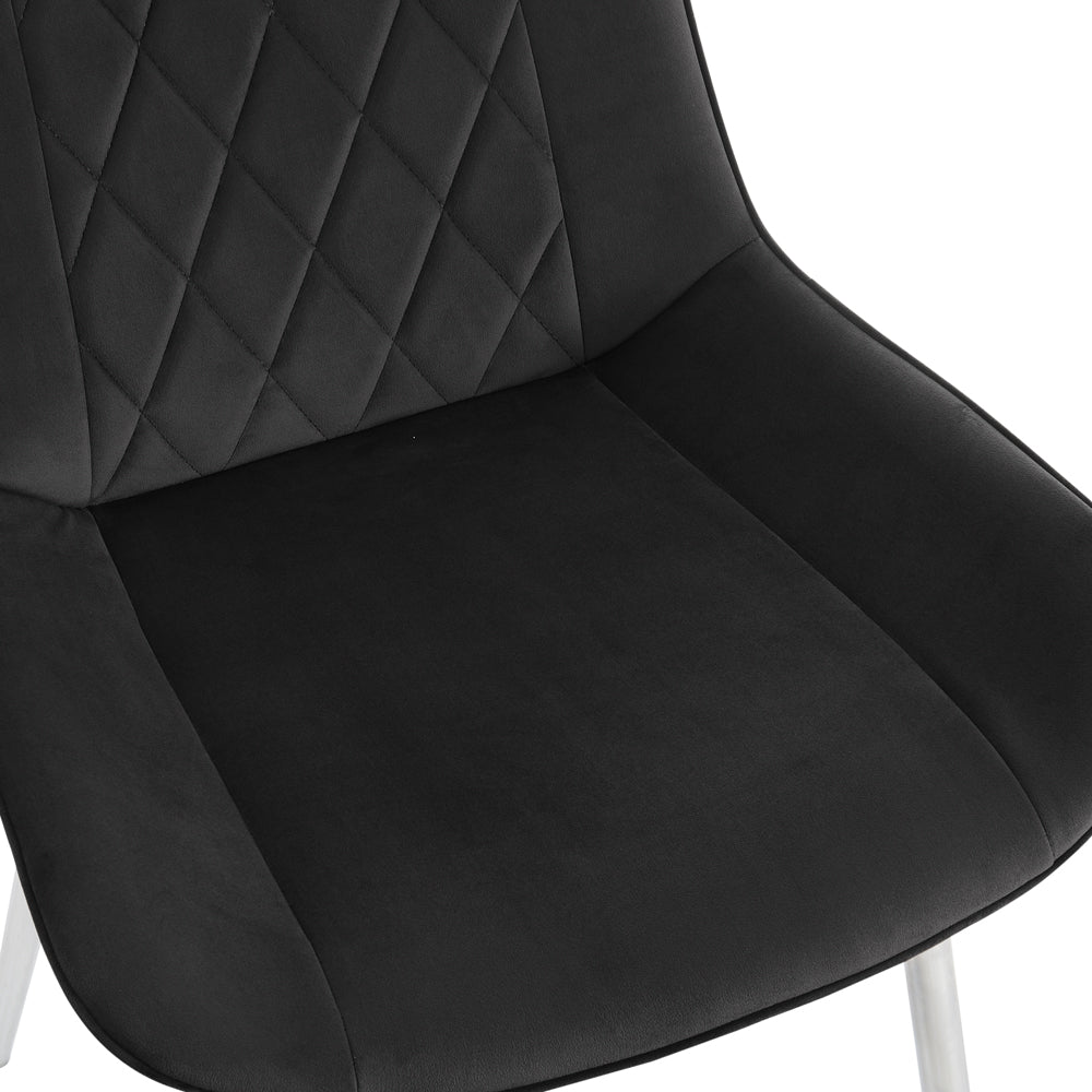 2 Alice Velvet Dining Chairs - TGC
