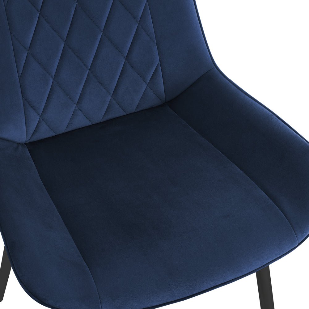 2 Alice Velvet Dining Chairs - TGC