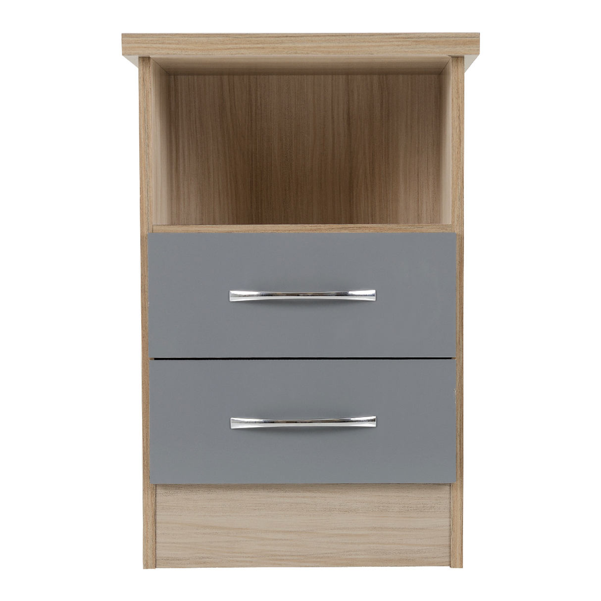 Nevada 2 Drawer Bedside Cabinet