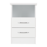 Nevada 2 Drawer Bedside Cabinet