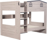 Hector 4ft Small Double Kids House Bunk Bed