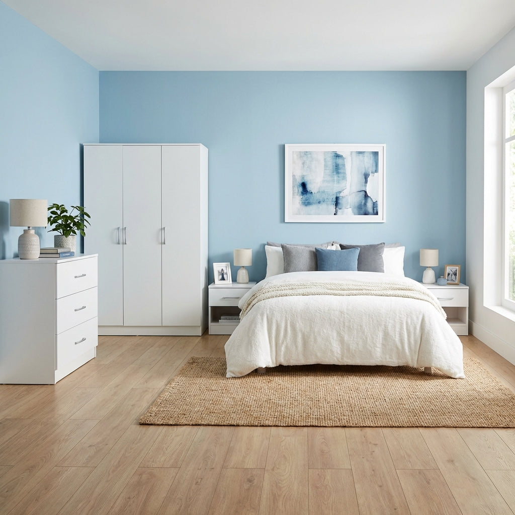 Highbury 4 Piece Bedroom Set With 3 Door Triple Wardrobe