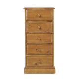 Maple 5 Drawer Tallboy Chest of Drawers