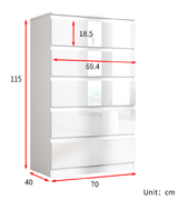 Soho 3 Door Wardrobe, 5 Drawer Chest & Bedside Table Bedroom Set