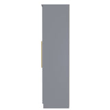 Haworth Tall 5 Door 2 Drawer Mirrored Wardrobe