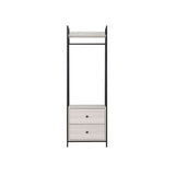 Alva Open Wardrobe with 2 Drawers 3 Piece Bedroom Set