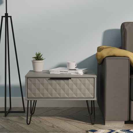 Harlequin 1 Drawer Midi Chest with Black Hairpin Legs