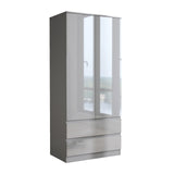 Soho 2 Door Wardrobe, 5 Drawer Chest & Bedside Table Bedroom Set