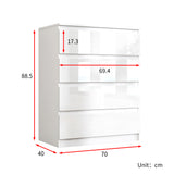 Soho 2 Door Wardrobe, 4 Drawer Chest & Bedside Tables 4 Piece Bedroom Set