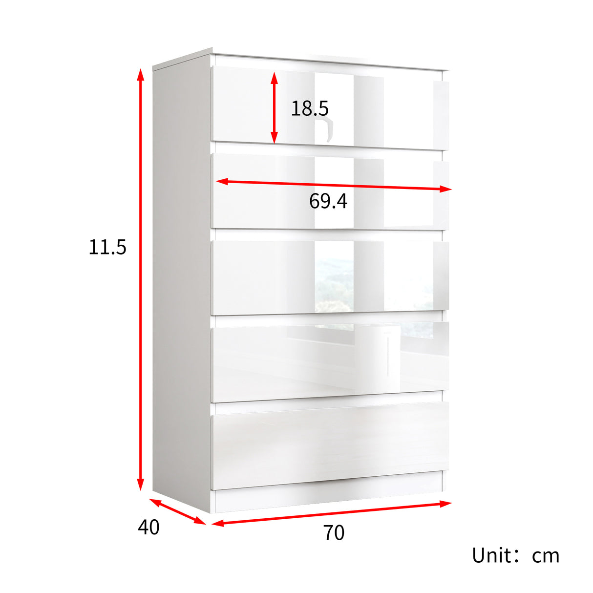 Soho 2 Door Wardrobe, 5 Drawer Chest & Bedside Tables 4 Piece Bedroom Set