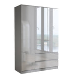 Soho 3 Door Wardrobe, 4 Drawer Chest & Bedside Table Bedroom Set